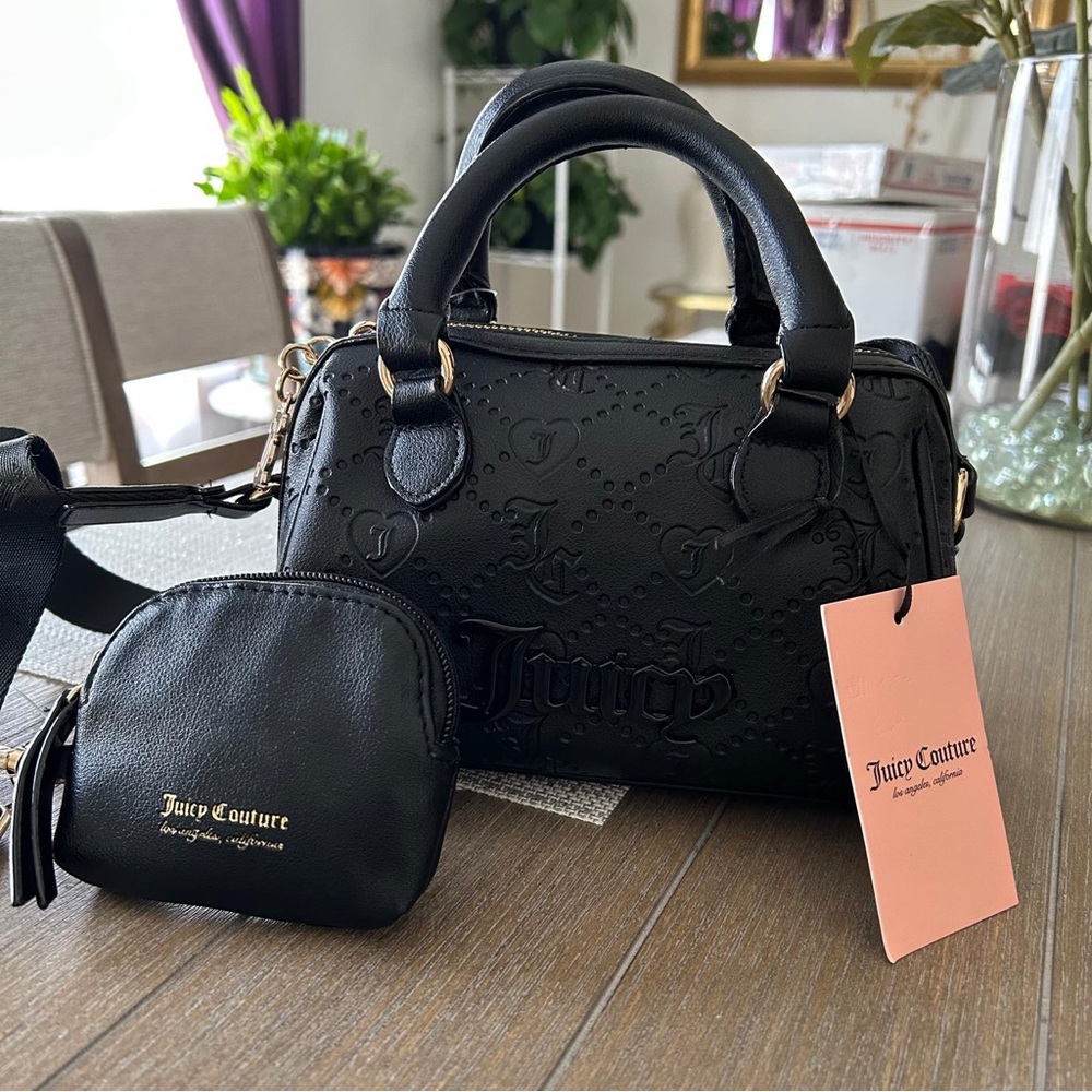 Juicy Couture black satchel, purse , handbag, crossbody